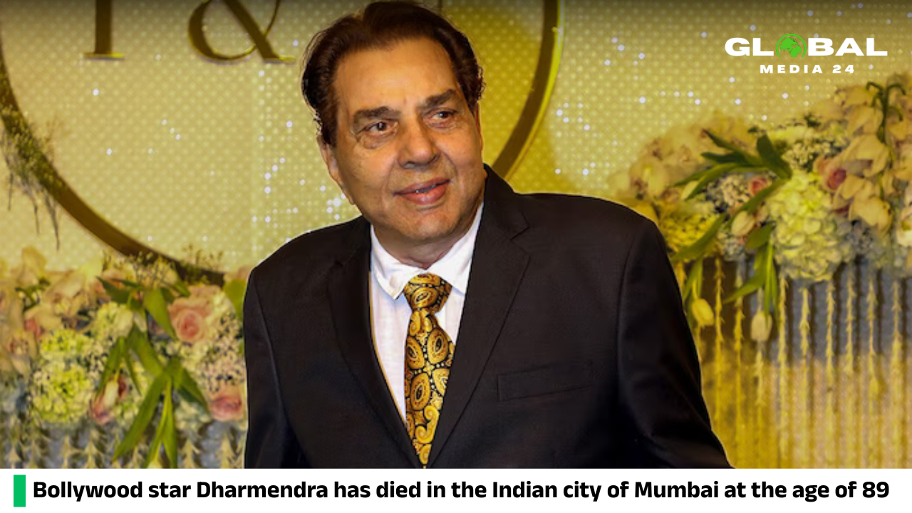 Bollywood star Dharmendra has died in the Indian city of Mumbai at the age of 89