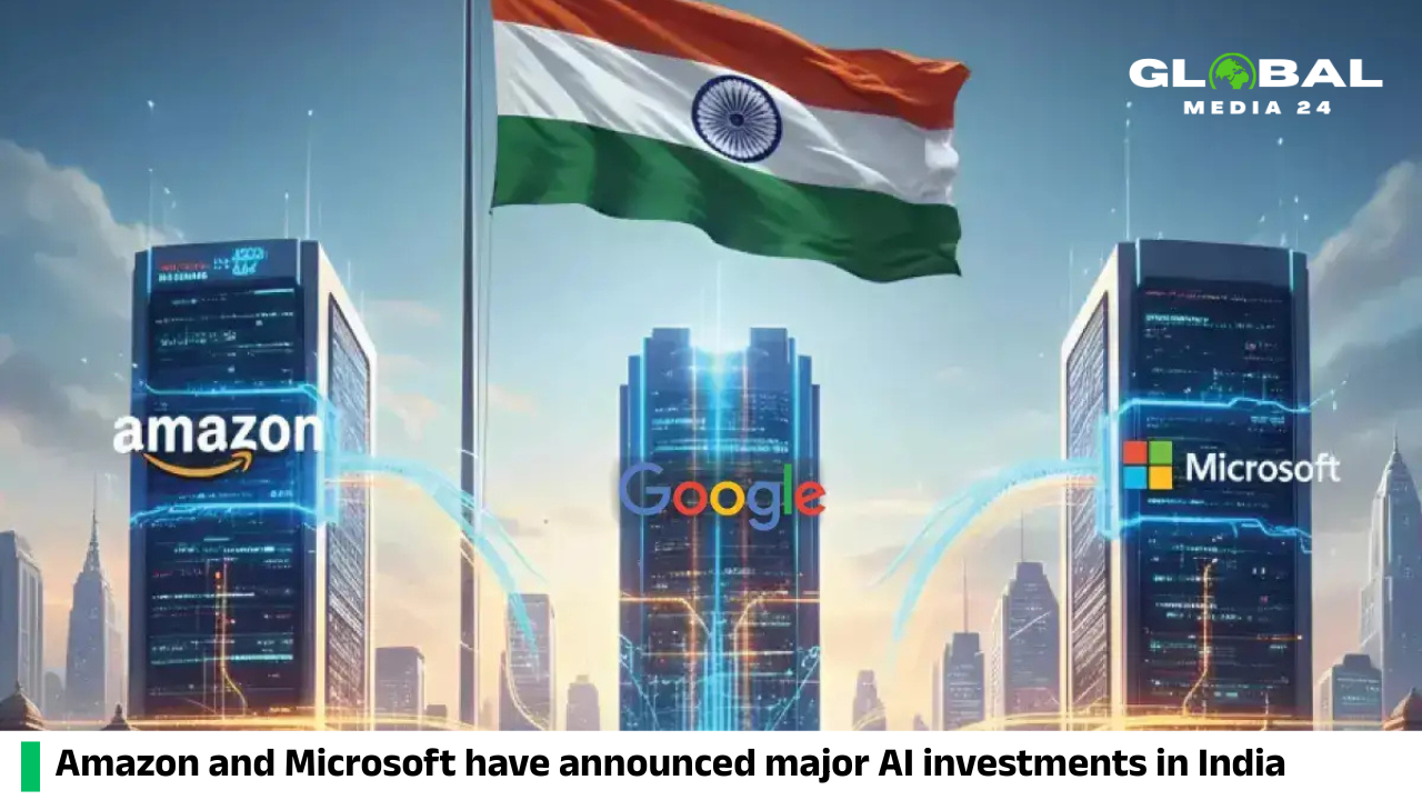Amazon and Microsoft have announced major AI investments in India