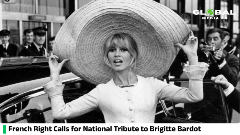 The French right has urged the government to organize a national tribute to legendary film star Brigitte Bardot