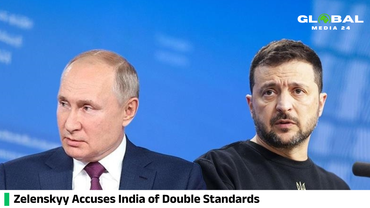 Ukraine’s President Zelenskyy accuses India of applying double standards following Delhi’s reaction to a reported strike on Putin’s home