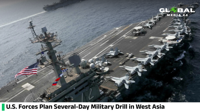 American forces will carry out a military exercise over several days in West Asia