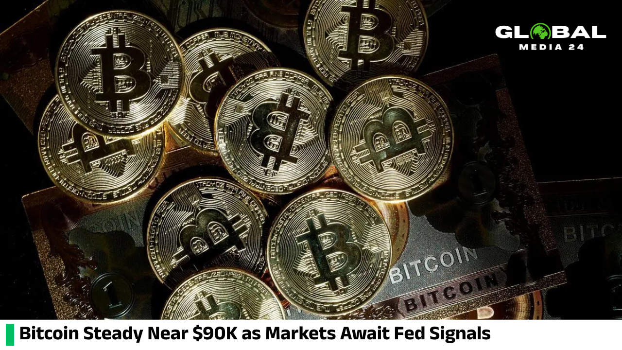 Bitcoin holds around $90,000 amid market anticipation of Fed guidance and tariff-related updates