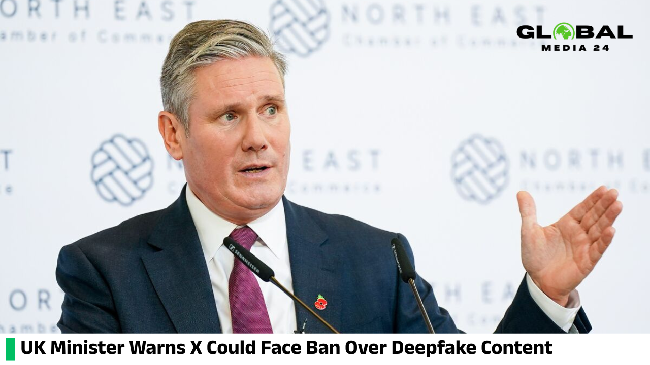 X at risk of UK ban due to deepfake content, minister warns