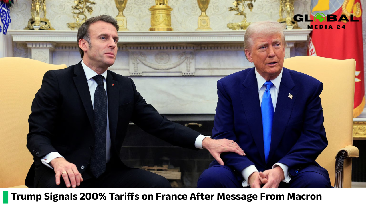 Trump Warns of 200% Tariffs Against France, Reveals Private Message From Macron