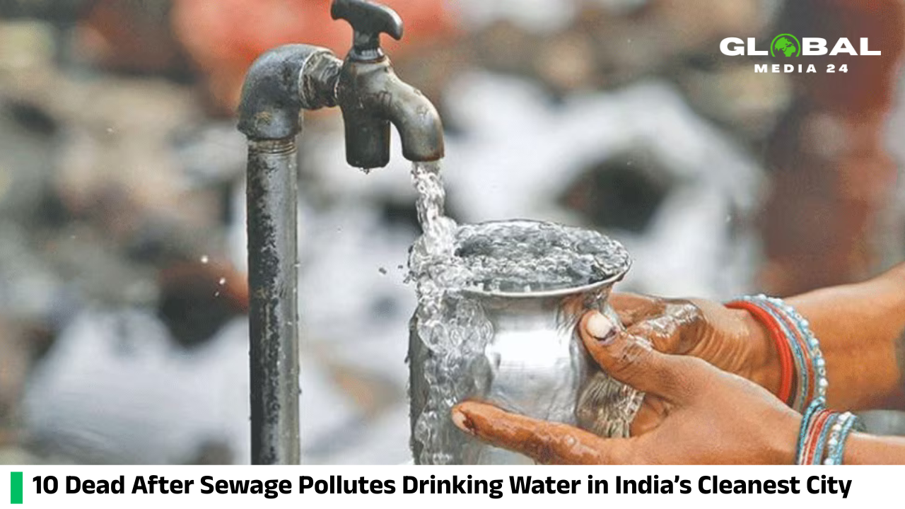 At least 10 people have died after sewage reportedly mixed with the drinking water supply in India’s ‘cleanest city’