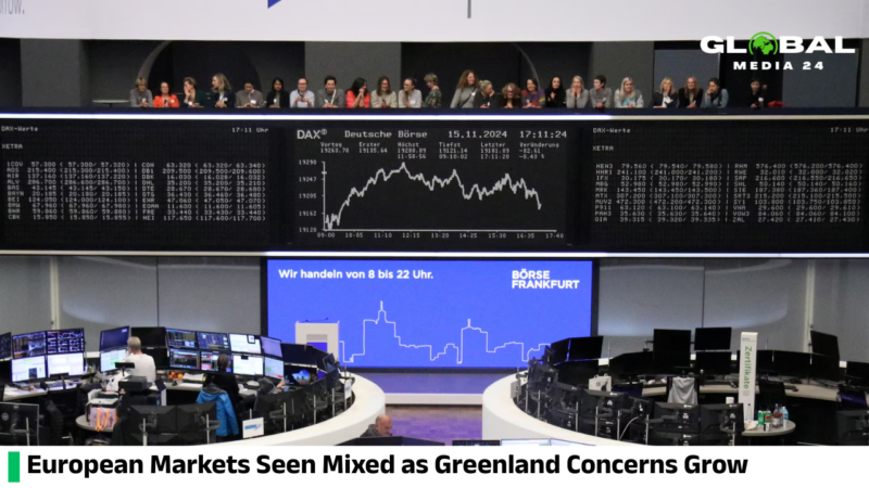 European stock markets are expected to open mixed amid rising concerns over Greenland