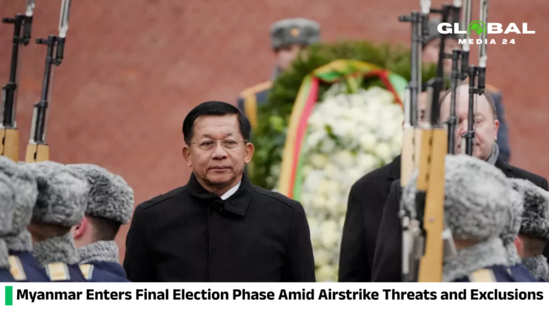 Myanmar heads into final election stage under airstrike threat and exclusions
