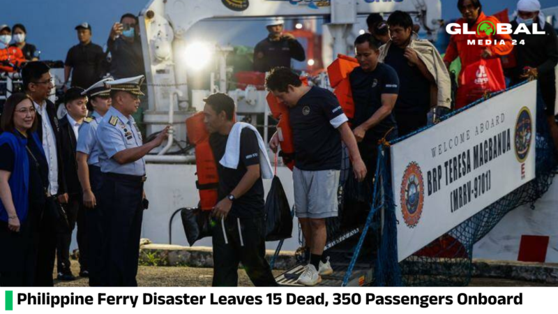 Philippine Ferry Overturns With 350 Onboard, 15 Dead