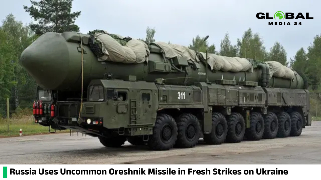 Russia launched fresh assaults on Ukraine, deploying the uncommon Oreshnik missile