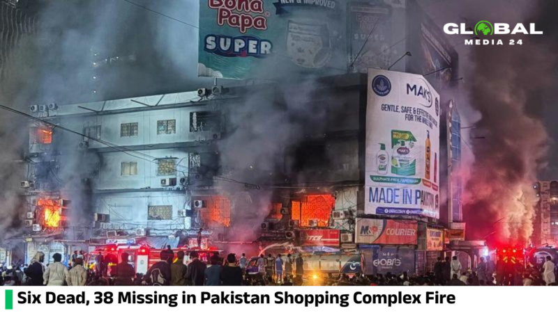 Pakistan Shopping Complex Fire Kills 6, Leaves 38 Missing