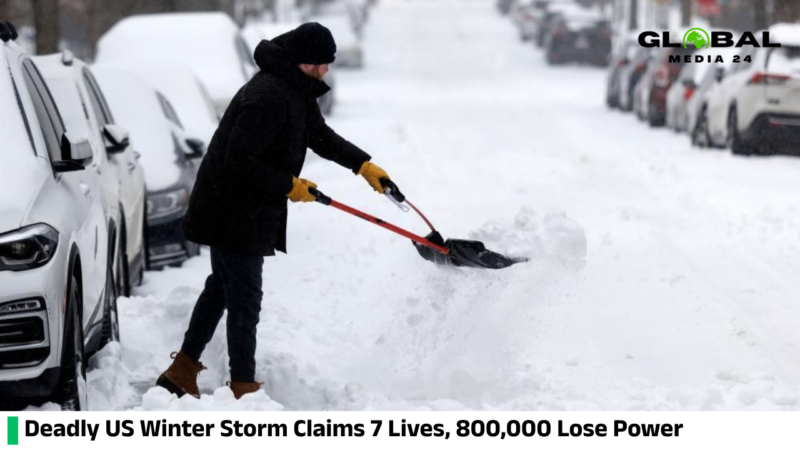 US Winter Storm Kills 7, Leaves 800,000 Without Power