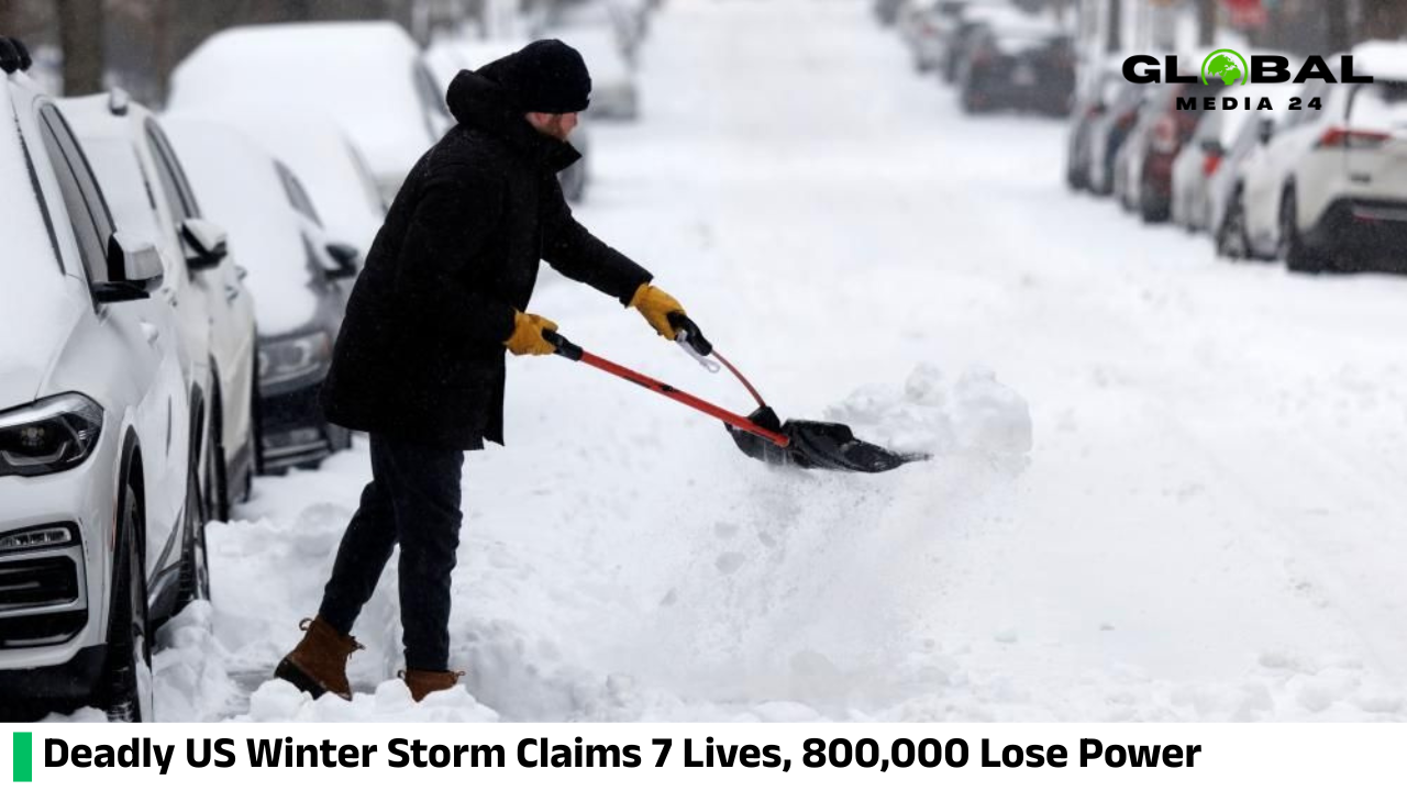 US Winter Storm Kills 7, Leaves 800,000 Without Power