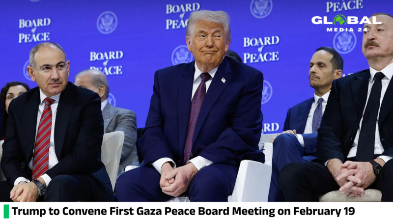 Trump is set to hold the first meeting of the Gaza Peace Board on February 19