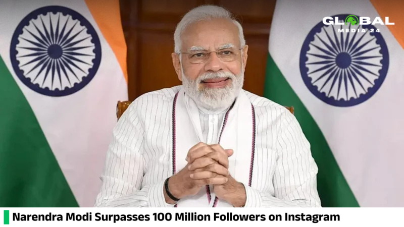 Narendra Modi Makes History with 100 Million Instagram Followers