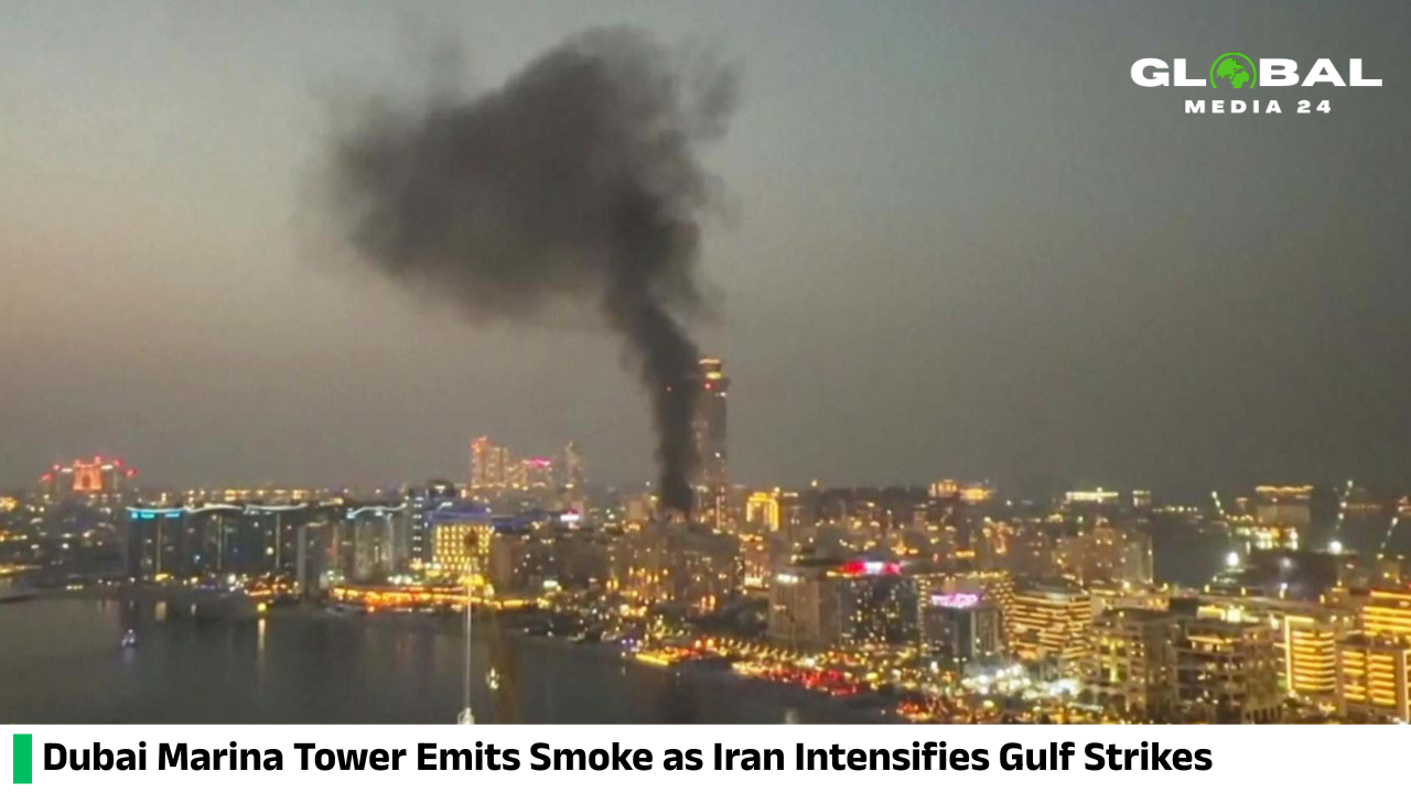 Dubai Marina Tower Emits Smoke As Iran Continues Attacks In The Gulf