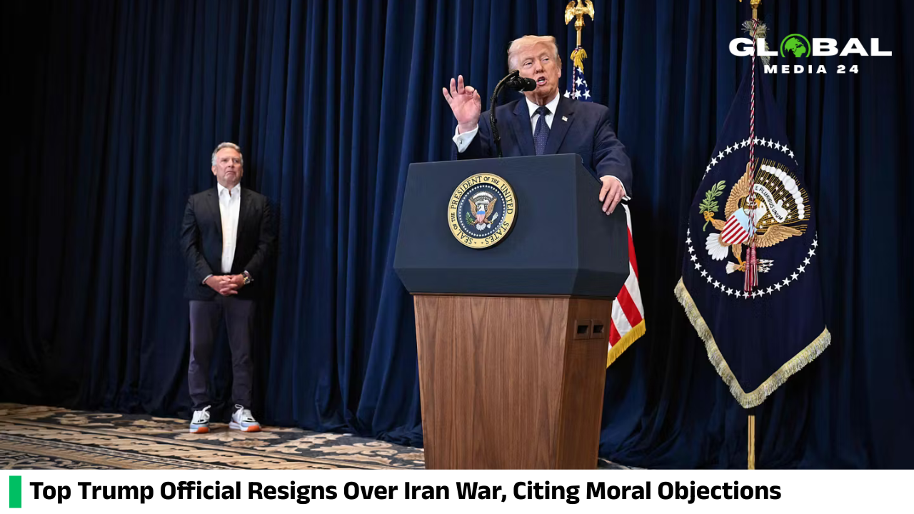 A senior Trump official steps down, stating he cannot morally support the Iran war