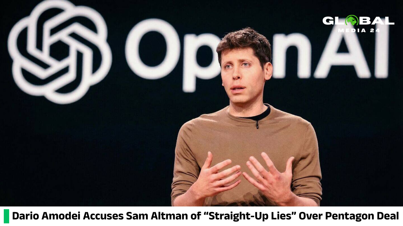 Dario Amodei criticizes Sam Altman, accusing him of making “straight-up lies” regarding the Pentagon agreement, according to a report