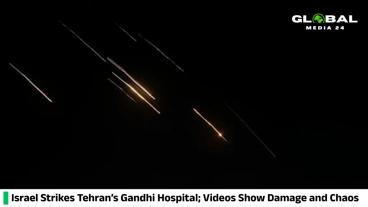Israeli airstrikes have struck Tehran’s Gandhi Hospital, and footage shows the destruction inside