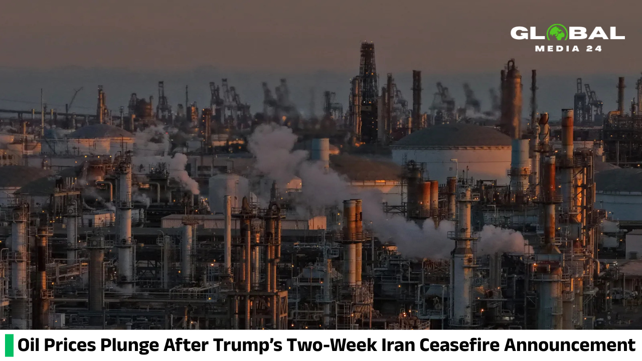 Oil Prices Plunge After Trump Announces Two-Week Ceasefire With Iran