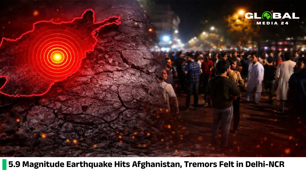 5.9-magnitude earthquake struck Afghanistan, with tremors experienced across Delhi-NCR